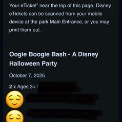 Disney Oogie Boogie Tickets 2025