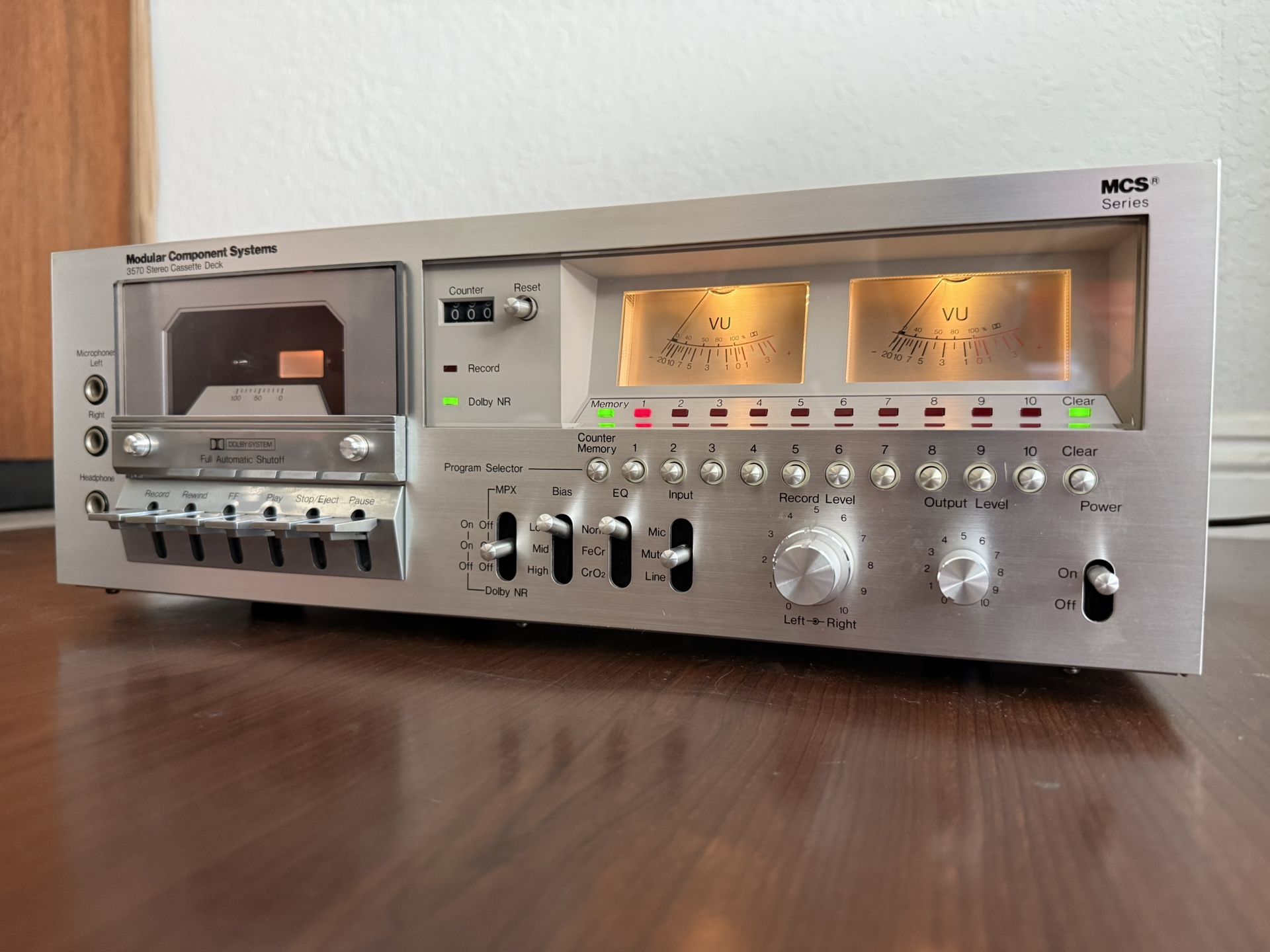 Modular Component Systems MCS 3570 Stereo Cassette Deck Working