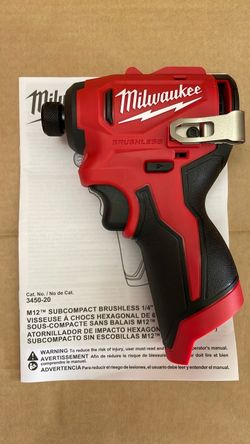 Milwaukee M12 subcompact impact Driver 3450-20