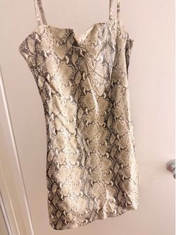 Snake print dress