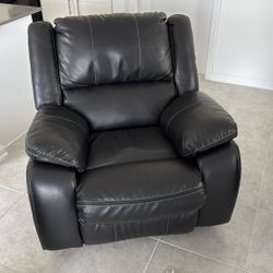 Black Leather Couch