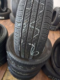 (4) 215 55 16 CONTINENTAL TIRES $240 INSTALLED 75% Percent