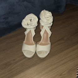 Wrap Around White Sandals 
