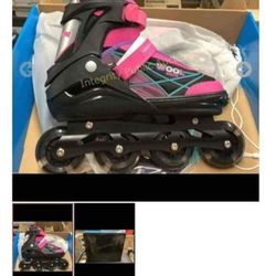 Adult Wooltime  Adjustable Pink Inline Skates Retail Price $64