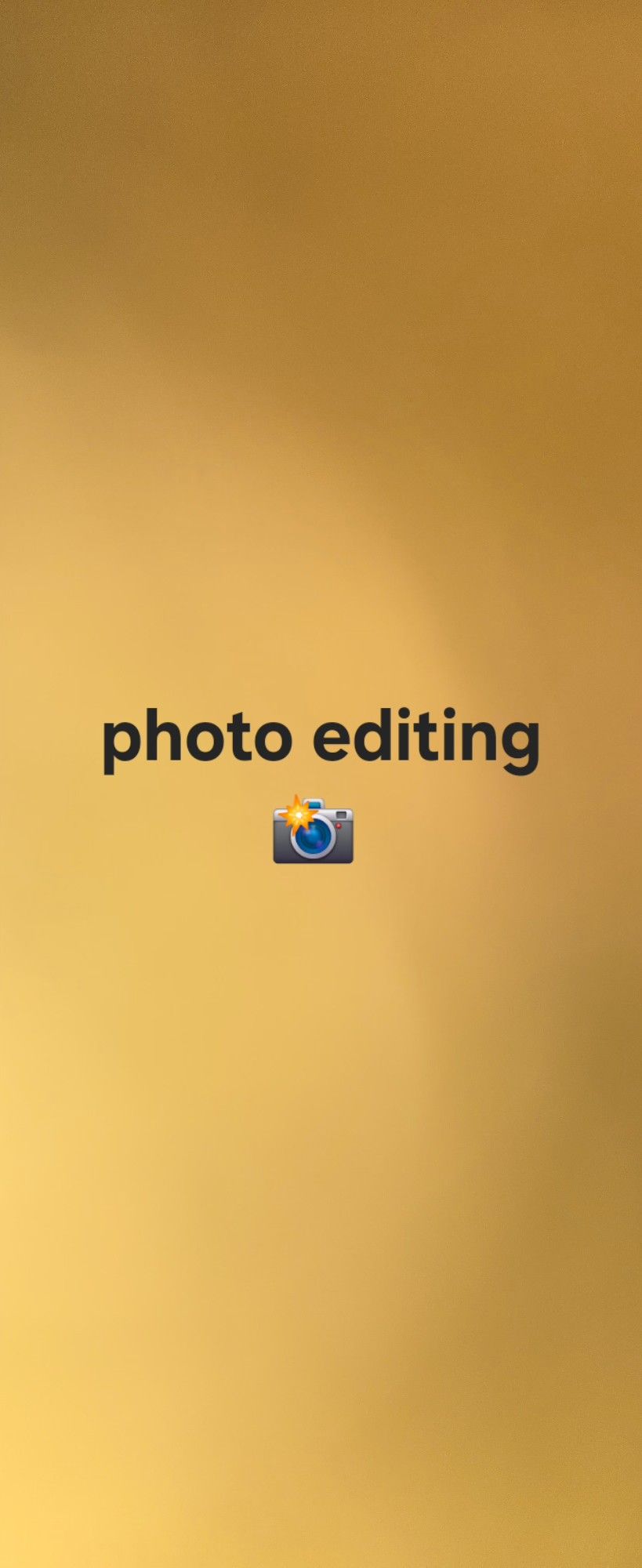 Photo Editing