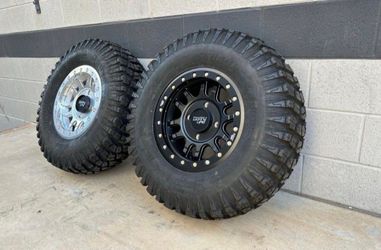 Super-Sale 15” Beadlock wheels & 35x10-15 Tires for UTV SXS (We Finance)