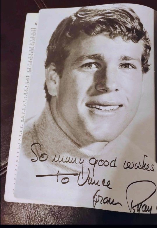 Ryan O'NEAL SIGN PHOTO