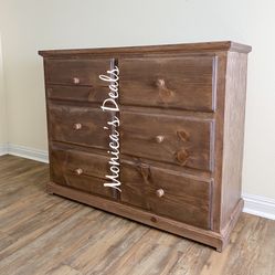 Solid Wood 48” Dresser $400