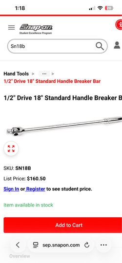 Snapon breaker bar