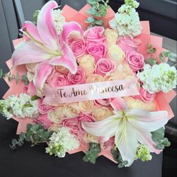 flower bouquet / ramo buchon / roses
