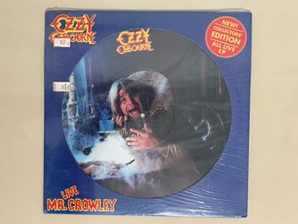 OZZY OSBOURNE LIVE MR.CROWLEY Picture Disc Vinyl Record EP RARE