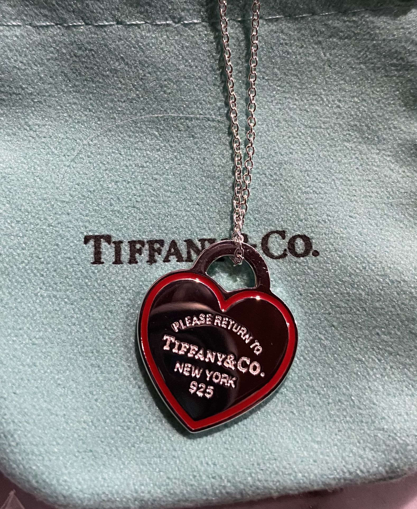 Tiffany Heart Pendant Charms. 