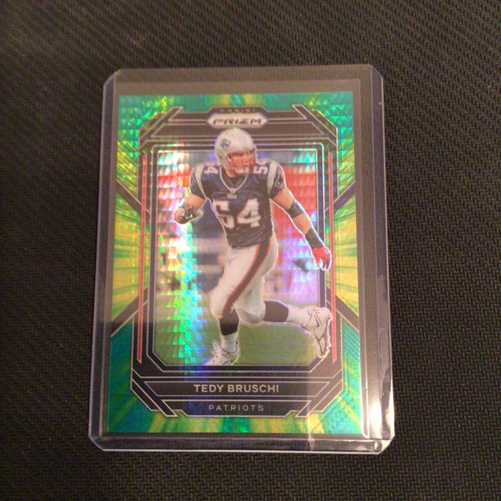 2022 Prizm Tedy Bruschi Red White Blue Patriots