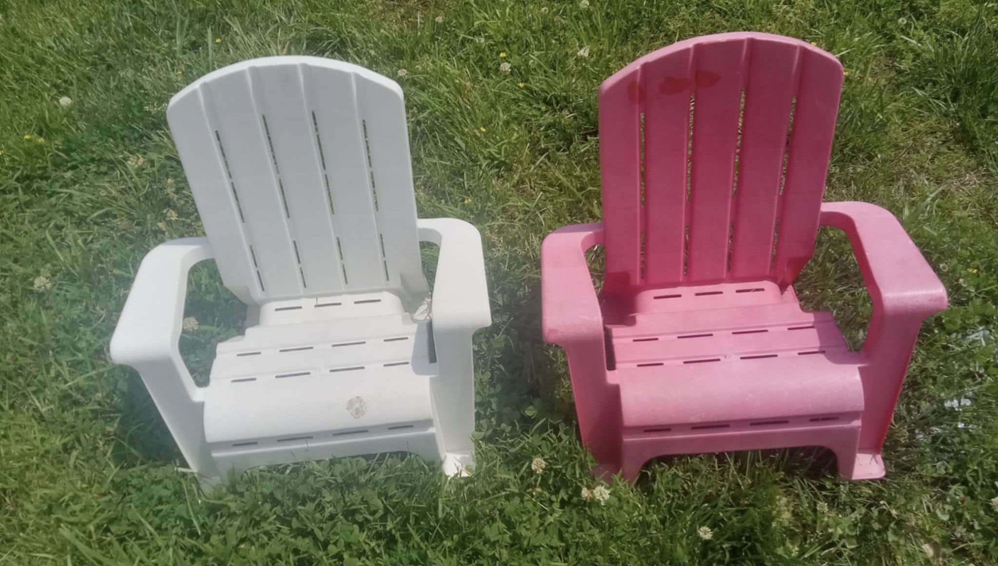 2 Kids Plastic Chairs-$10 Firm,No Holds Or Spam