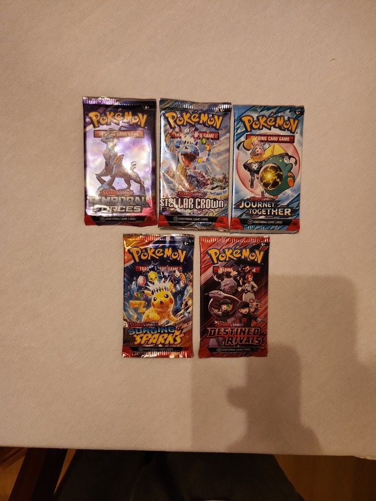 Pokemon Booster Packs x5