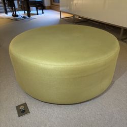 Large Round Ottoman / Coffee Table – Modern Upholstered – 41”