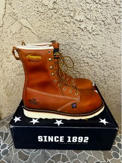 WORK BOOTS THOROGOOD AMERICAN HERITAGE 8”  WATERPROOF COMPOSITE SAFEY TOE SIZE’S AVAILABLE 8.5-9-9.5-10- 11-12-13 WIDE SIZE’S AVAILABLE MENS