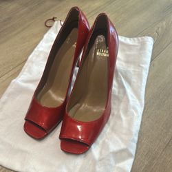 Stuart Weitzman Patent Leather Red Heels