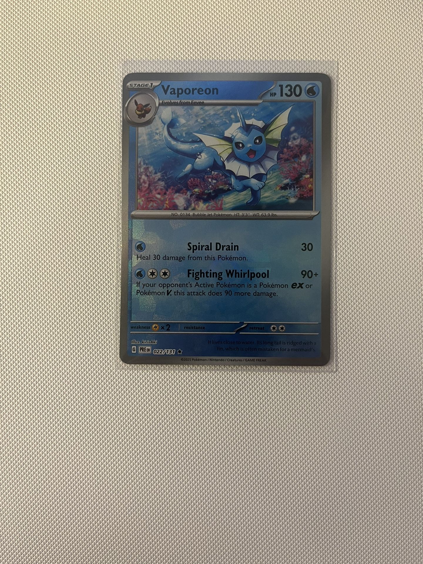 Vaporeon Master Ball Prismatic Evolution Pokemon