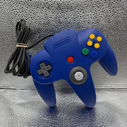 Nintendo 64 N64 Blue Controller, TESTED & WORKING! Authentic Tight Stick