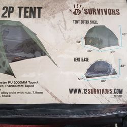 SHIRE 3P TENT  (12 SURVIVIORS) And Lots Of Camping Supplies