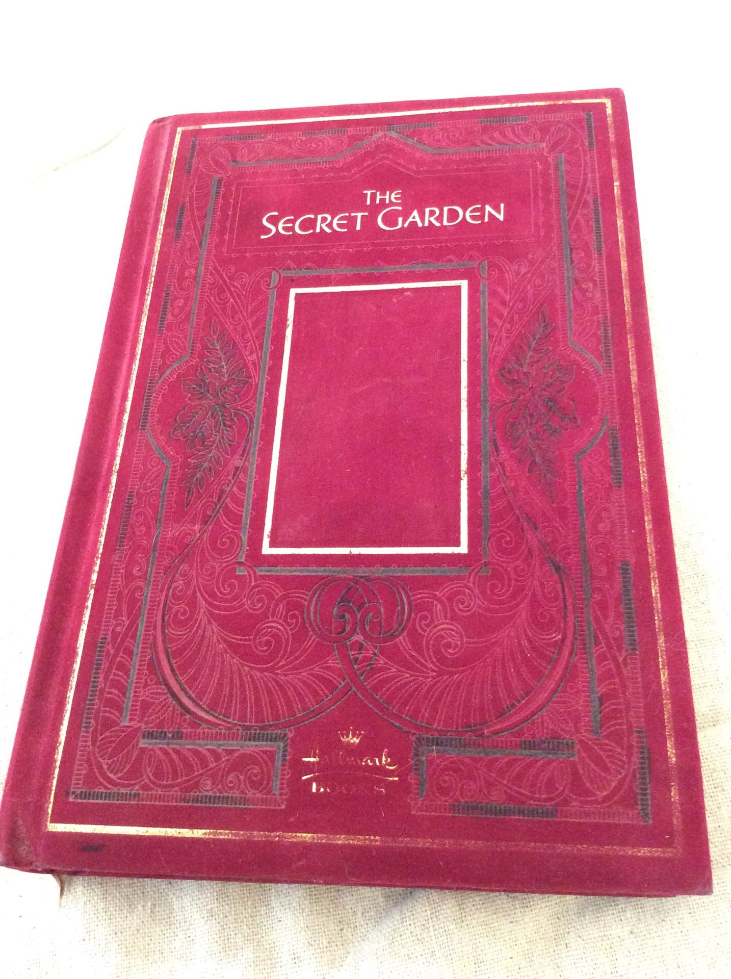 Velvet Covered copy of “ The Secret Garden”