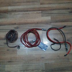 Amp Wire Kit Comes With Rcas/remote/full Legth Power Cord With Inline Fuse Installed/grounds
