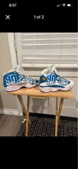 Detroit Lions 90 Seasons Custom Sneakers