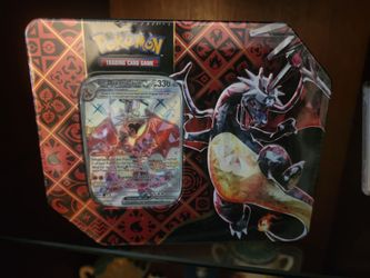 Paldean fates sealed charizard  tin!!!