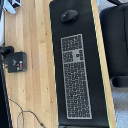 RGB Lighted Mousepad With Phone Charger