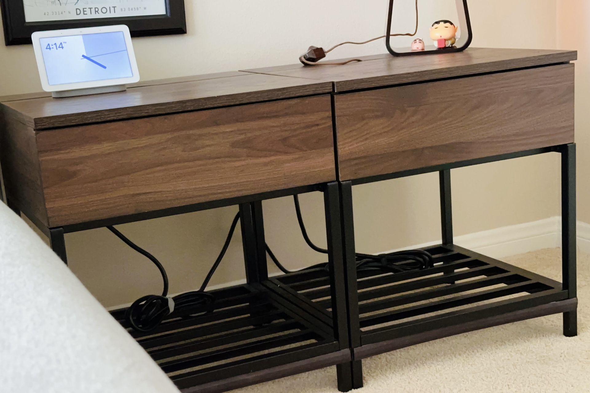 Nightstand Set Target Drawer Power USB