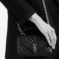 YSL College Bag Small Black