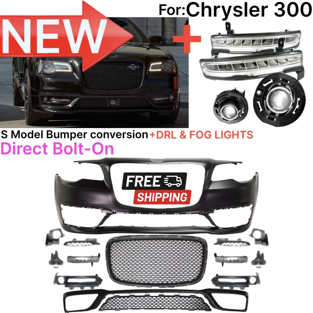 Chrysler 300 S Front Bumper Grill Drl And Fog Lights 