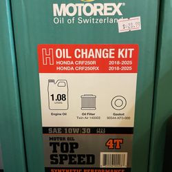Oil Change Kit For Honda CRF250R
