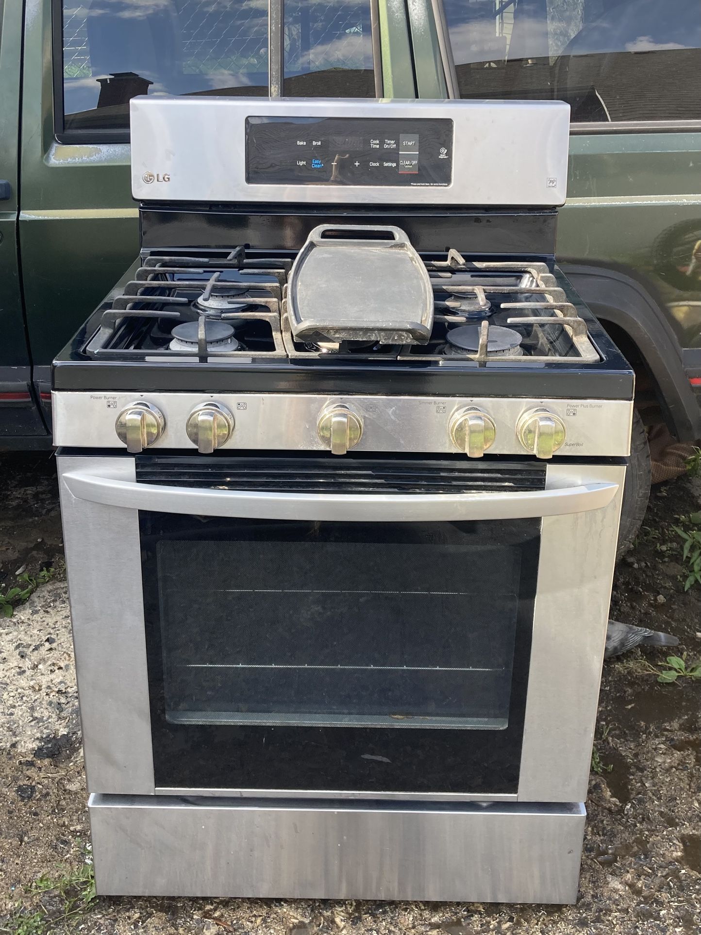 LG Smart Gas Stove Self-cleaning Freestanding Natural Gas Range