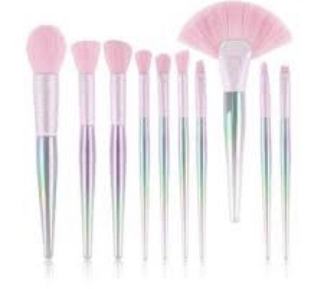 10 piece holographic brush set