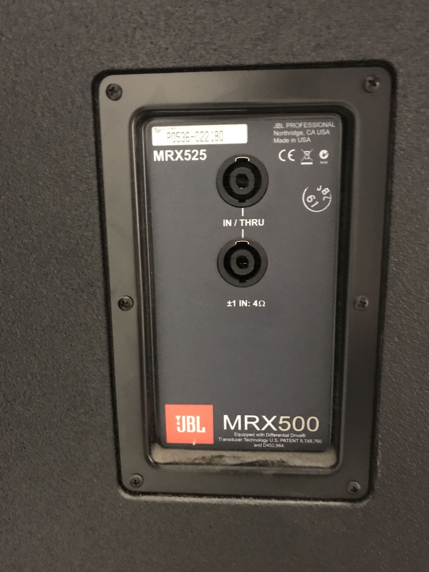 JBL MRX500 dual 18