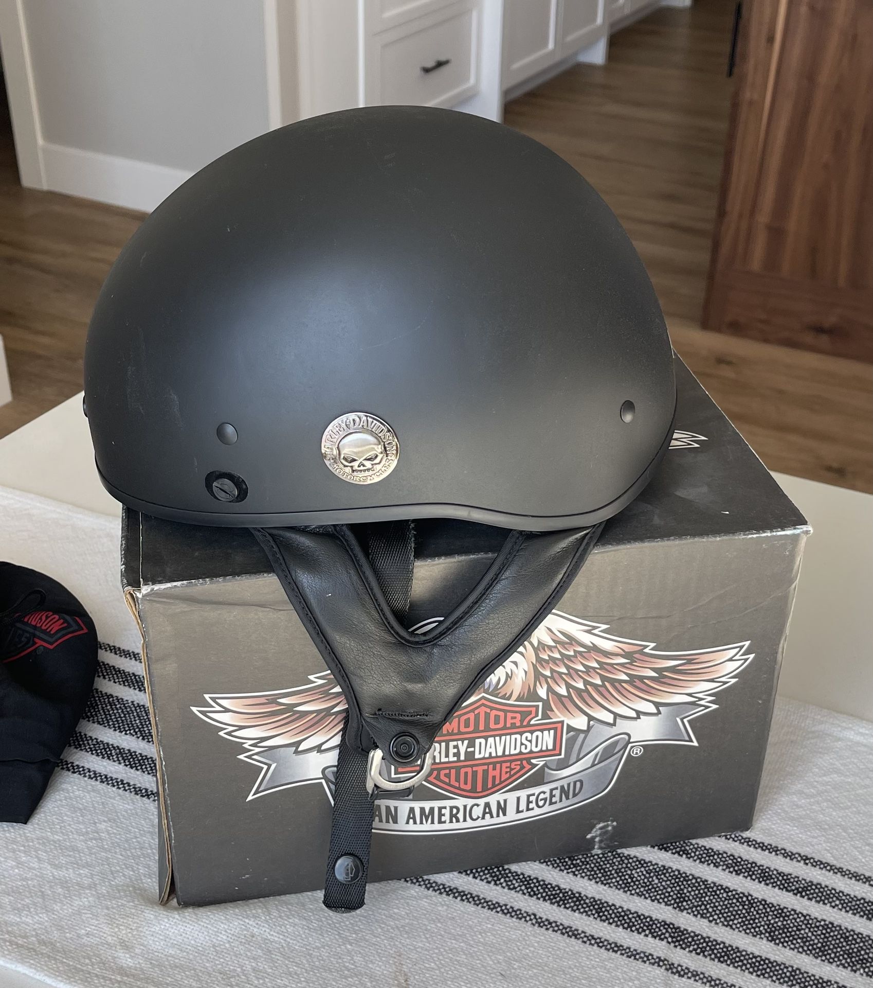 Harley Davidson Black Half Helmet DOT approved