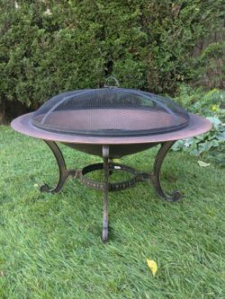 Metal Outdoor Fire Pit for Backyard or Camping