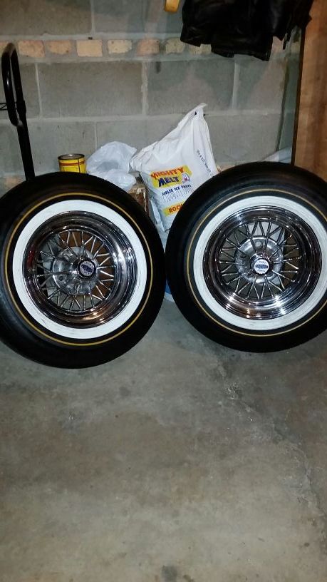 Cragar 30's and vogue tires/wire wheels