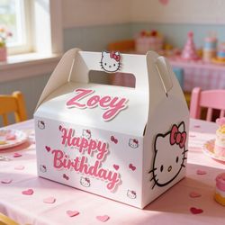 Hello Kitty Birthday Favor Boxes