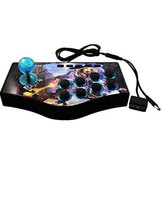 SUNCHI 3 in 1 Arcade Fight Stick Fighting Joystick Game Controller for PC / PS3 / Android TV Box/Raspberry Pi/Retro Pie