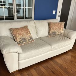 White Leather Sofa