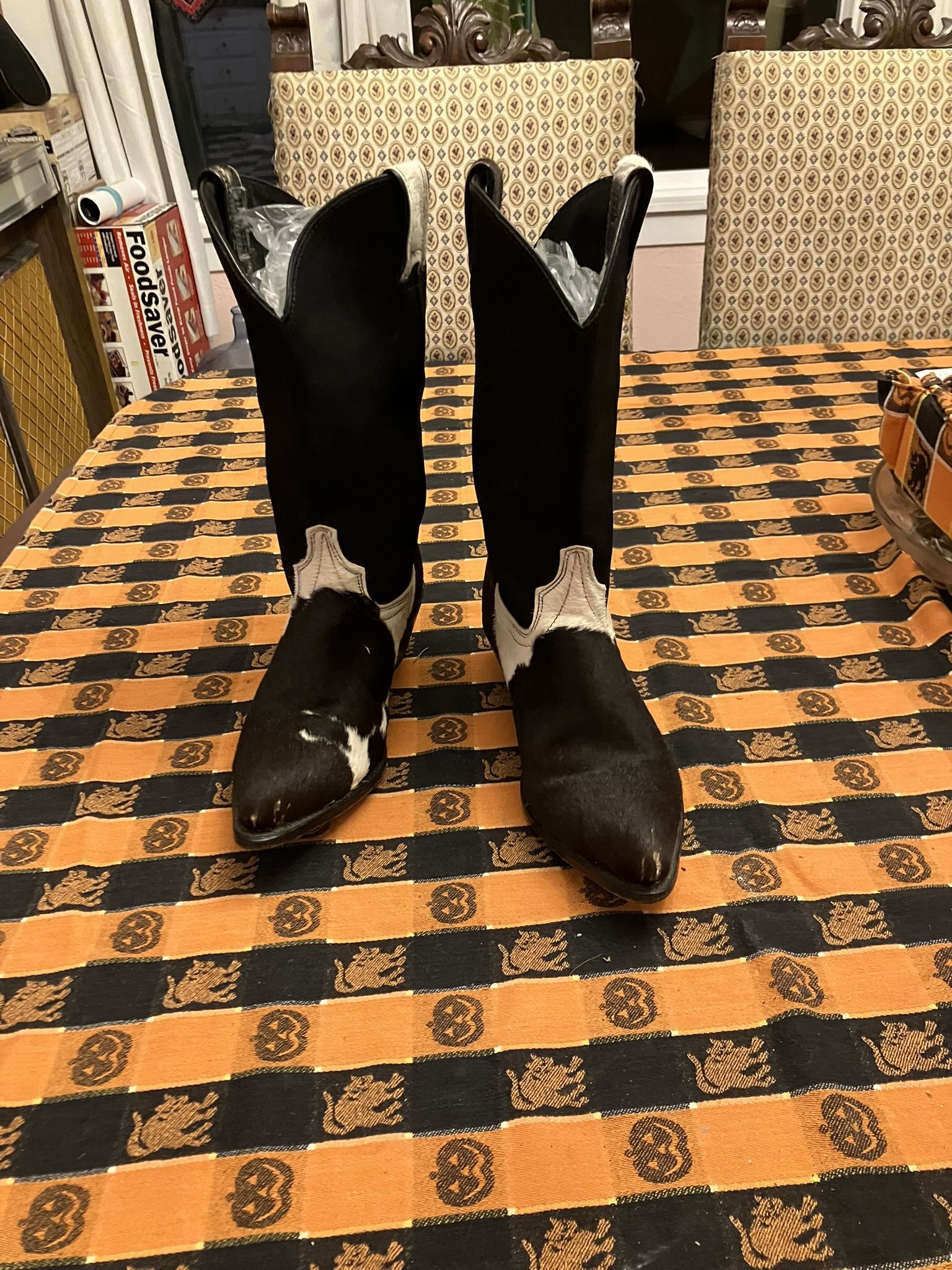 Suede & Pony Fur Boots From San Antonio 