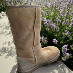 Tall Sand Ugg Boots | Winter
