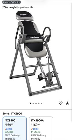 Innova ITX9900 Inversion Table with Air Lumbar Support