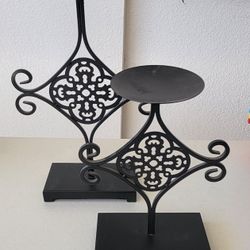 Black Metal Candle Holders