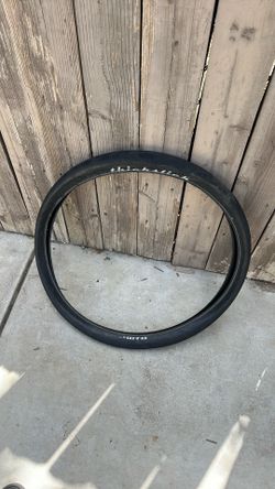 Thick slick tire