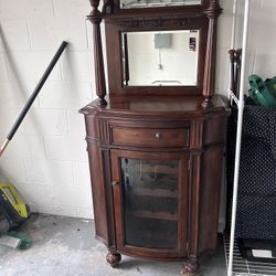 Antique Cherrywood Half Bar