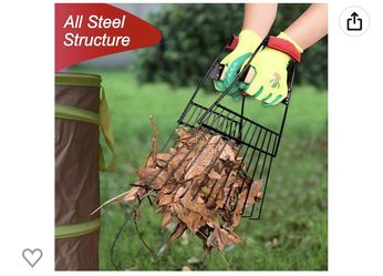 Large Leaf Scoops And Claws Hortem Leaf Scoops Heavy Duty, Garden